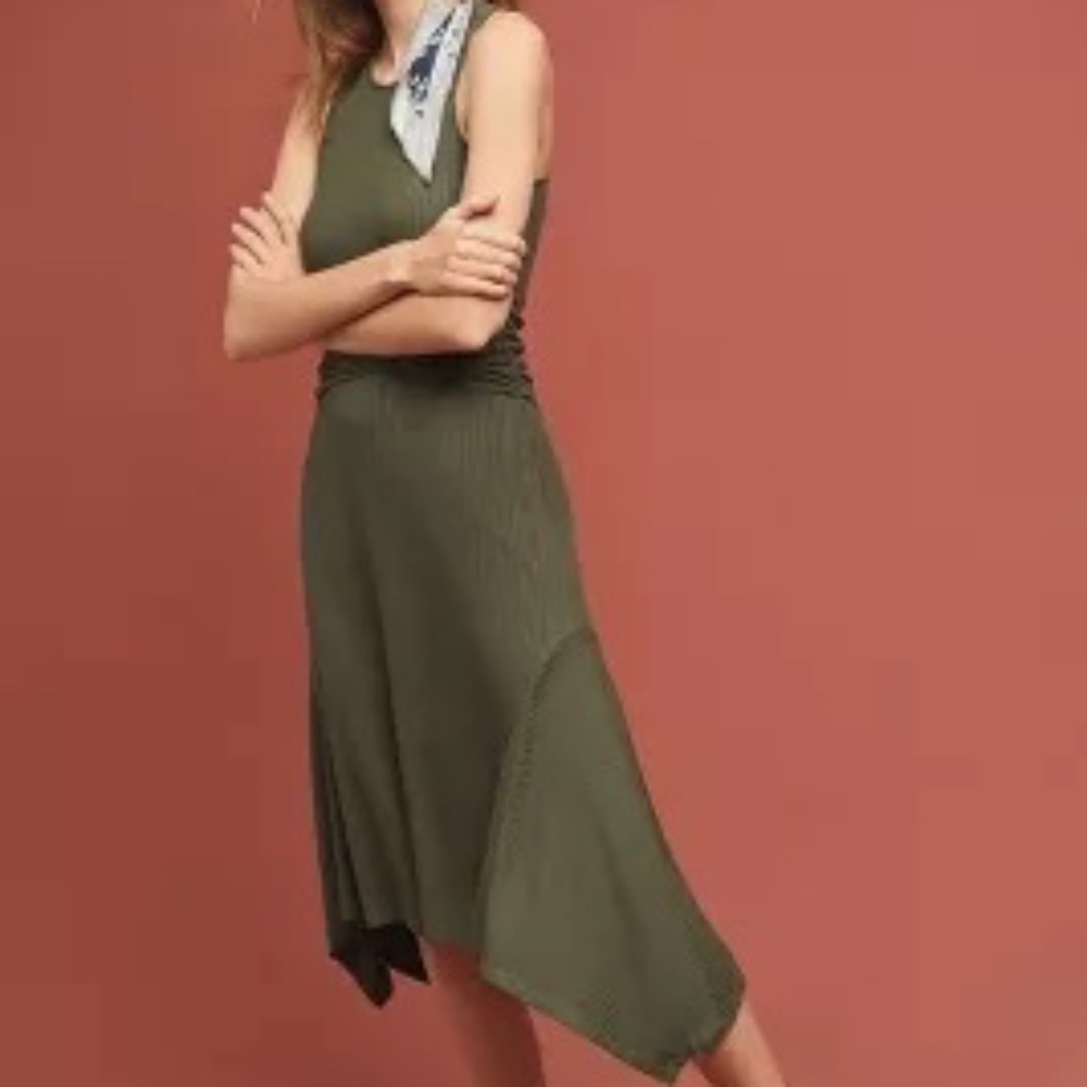 Anthropologie Ribbed Kingsolver Dress Small